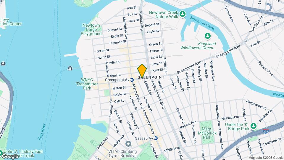 188 Greenpoint Ave Map and Location Details