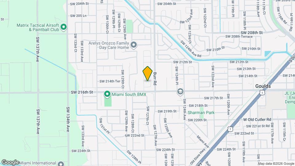 12740 SW 214th Ter Map and Location Details