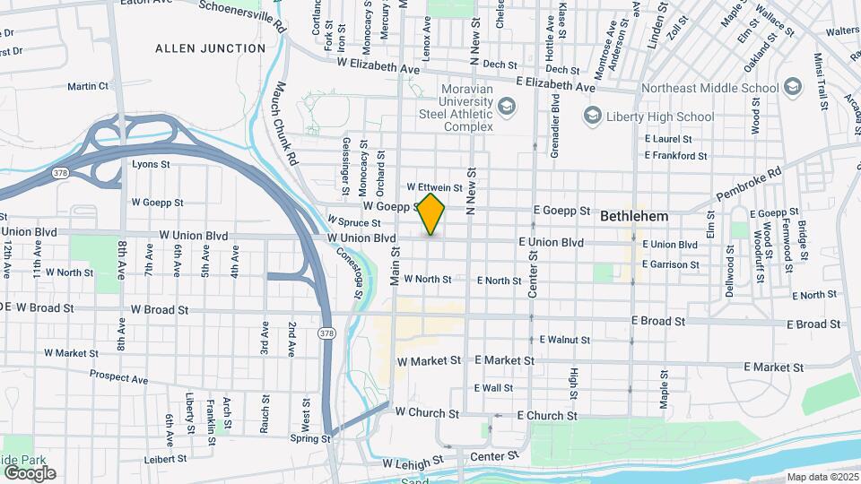50 W Union Blvd Map and Location Details