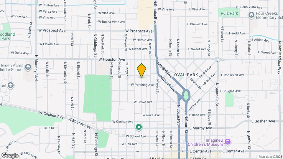 1031 N Highland St Map and Location Details