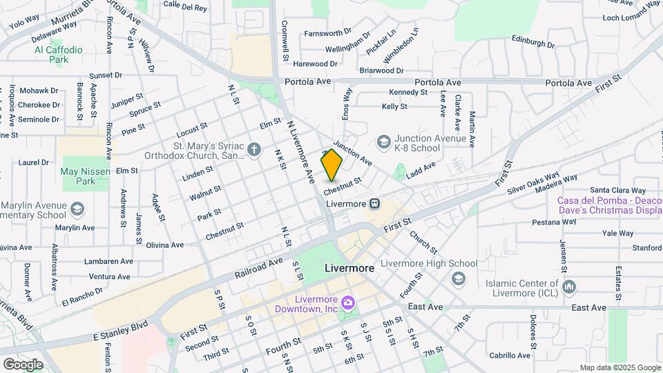 2276 Chestnut St Map and Location Details