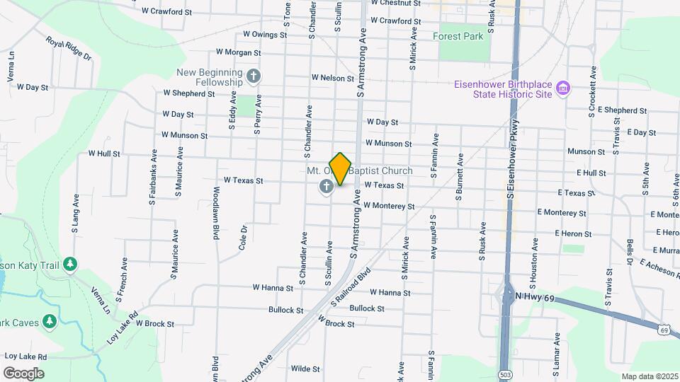 Denison Duplexes Map and Location Details
