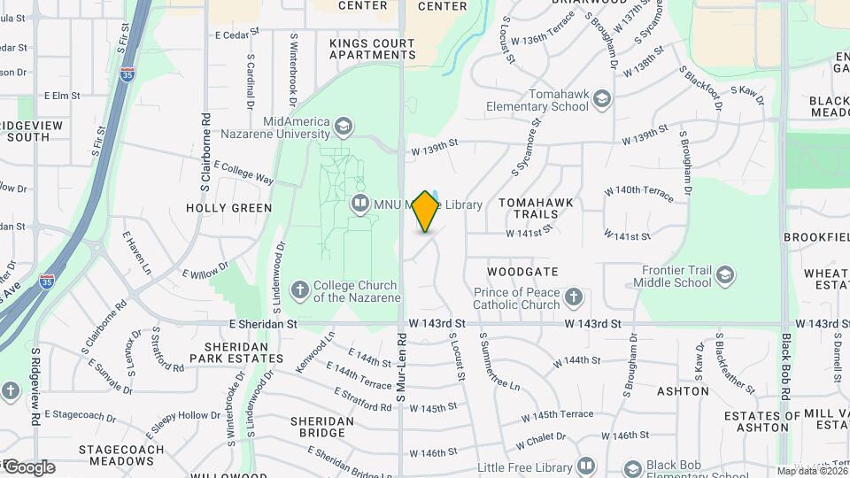 16600 W 141st St Map and Location Details