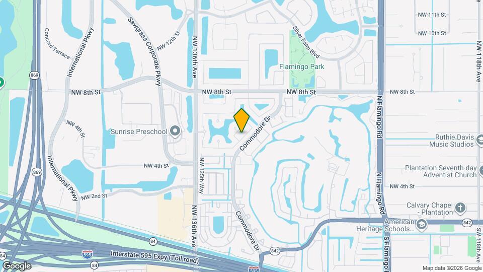 13439 NW 5th Ct Map and Location Details