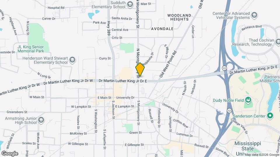 200 N Montgomery St Map and Location Details