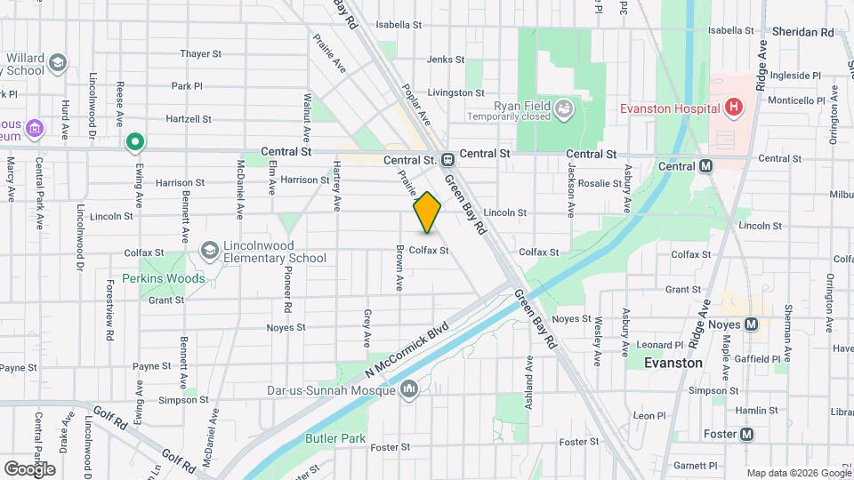 1911 Colfax St Map and Location Details