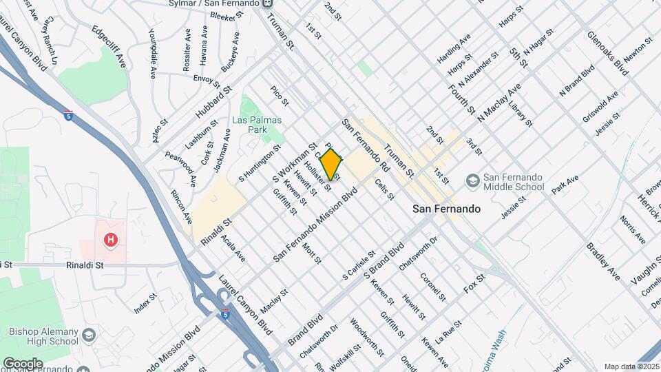 1229 Hollister St Map and Location Details