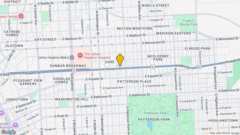 2218 Orleans St Map and Location Details