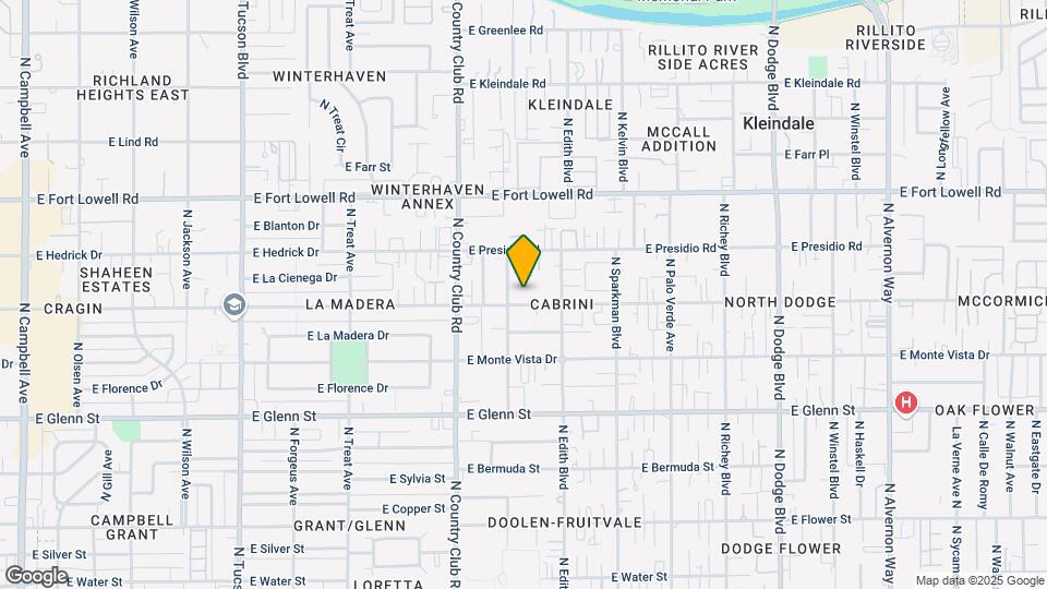 3213 E Blacklidge Dr Map and Location Details
