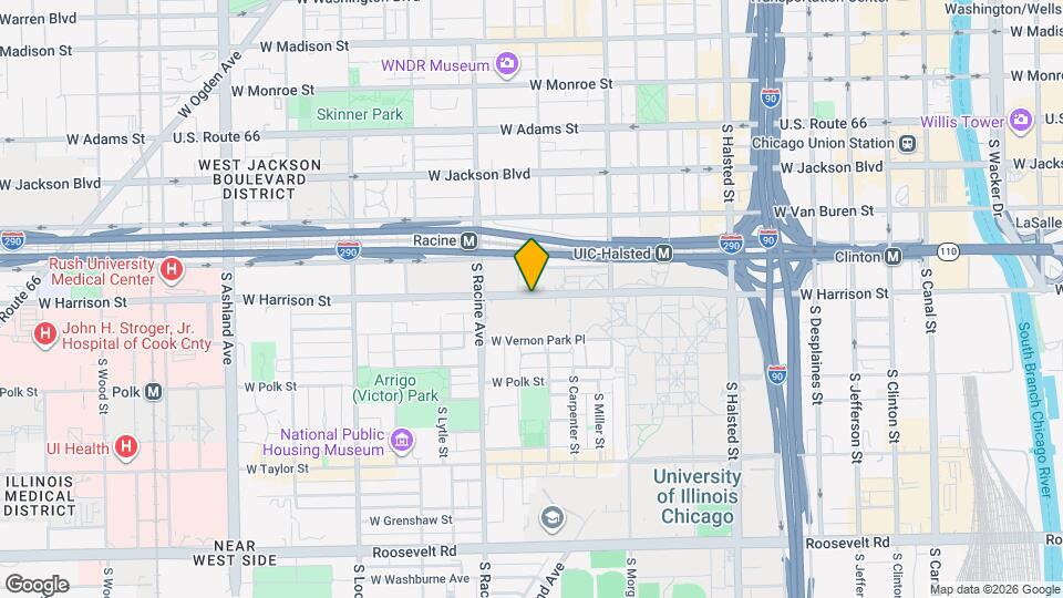 1109 W Harrison St, Unit 0610 Mapa y Detalles de la Ubicación
