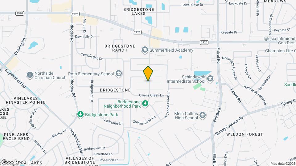 4401 Dawn Creek Ln Map and Location Details