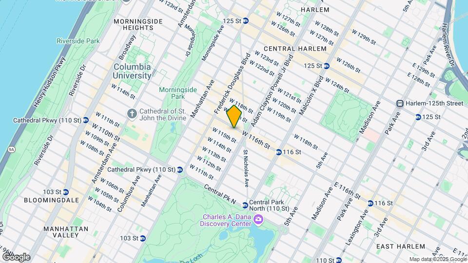 218 W 116th St Map and Location Details