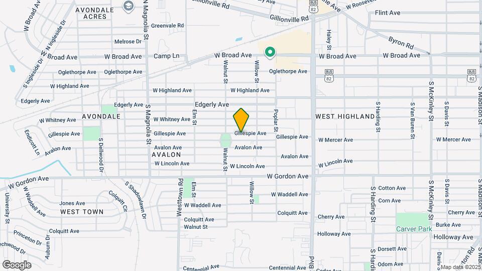 1312 Gillespie Ave Map and Location Details