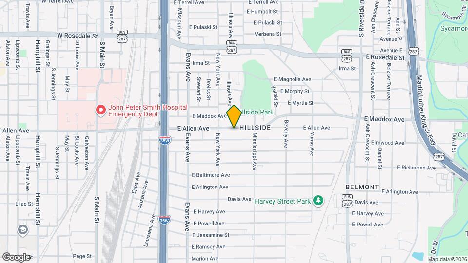 1022 E Allen Ave Map and Location Details