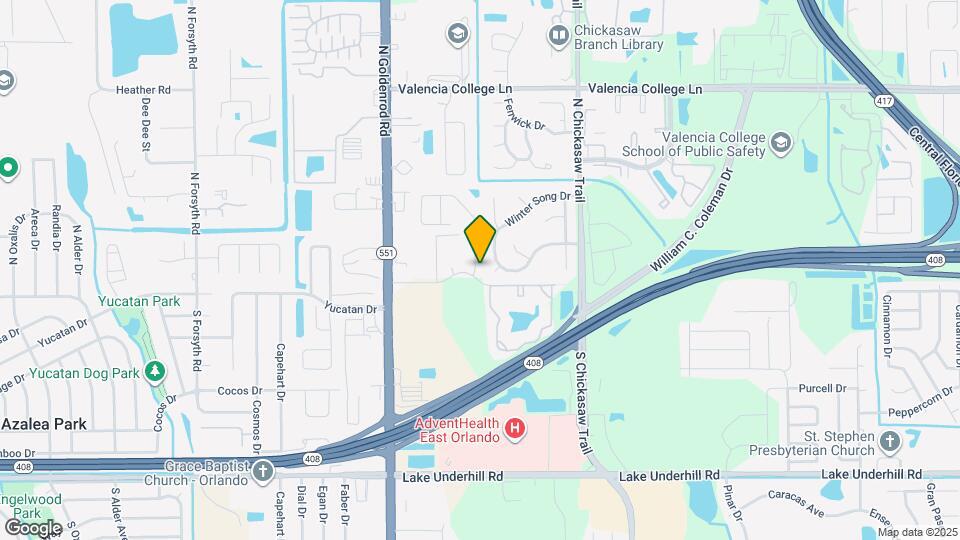 105 River Chase Dr Map and Location Details