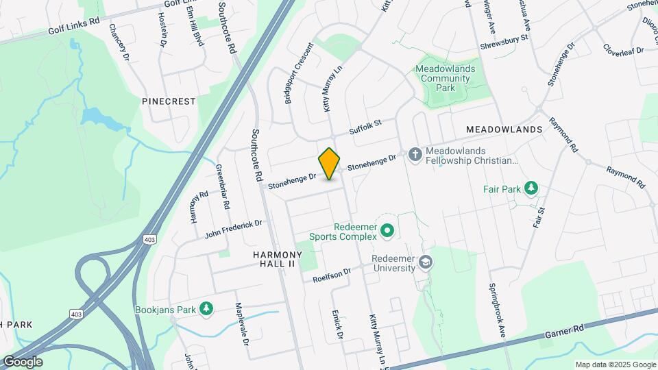 15 Moorland Crescent Map and Location Details