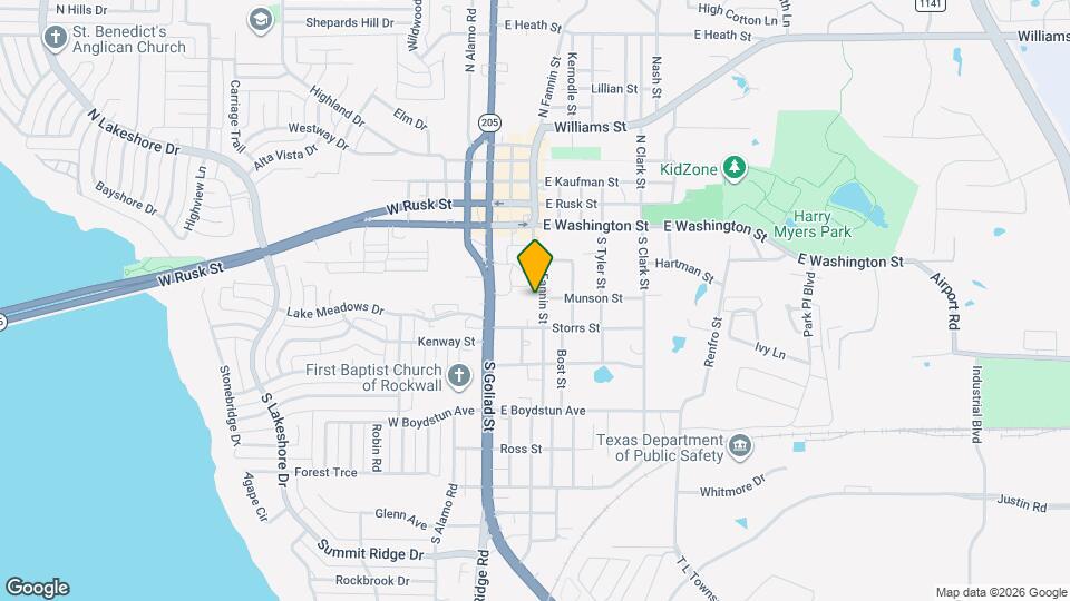 404 S Fannin St Map and Location Details