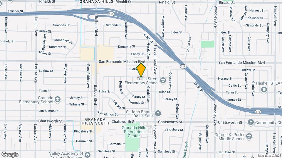 16656 Horace St Map and Location Details