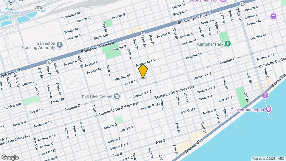 3811 Ave N 1/2 Map and Location Details