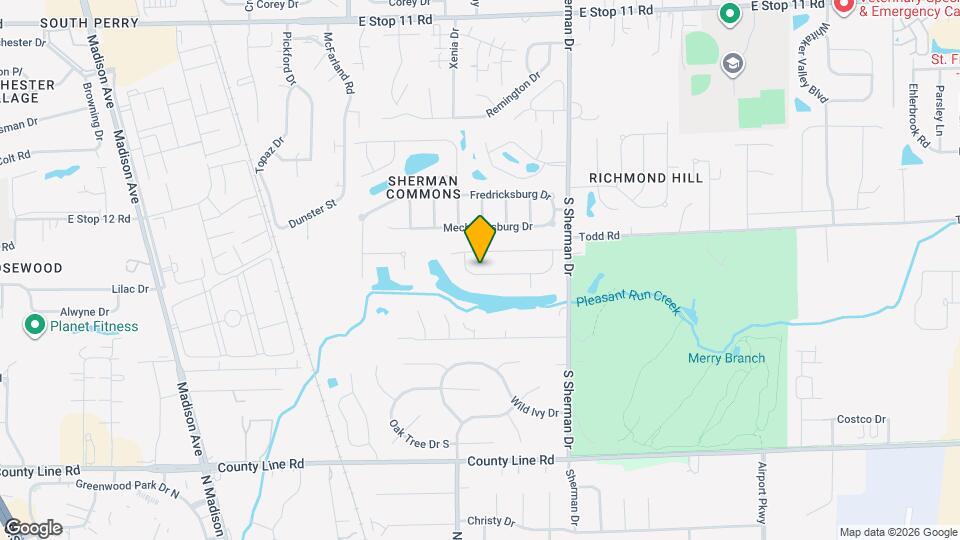 3536 Valley Lake Dr Map and Location Details