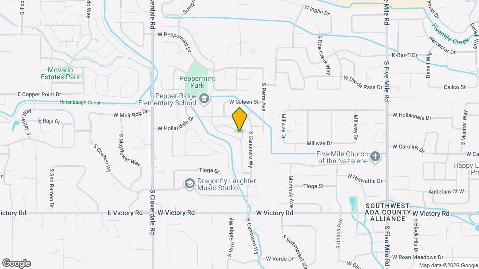 2586 S Gatewood Ln Map and Location Details