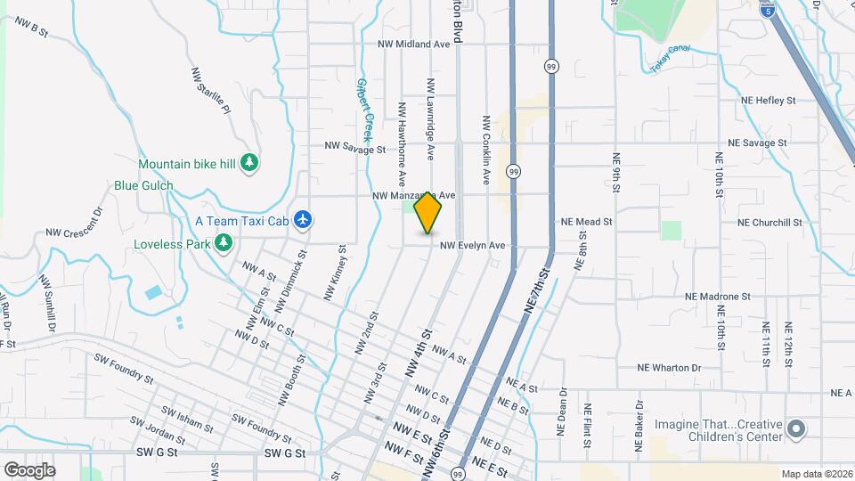 1002 NW Lawnridge Ave Map and Location Details