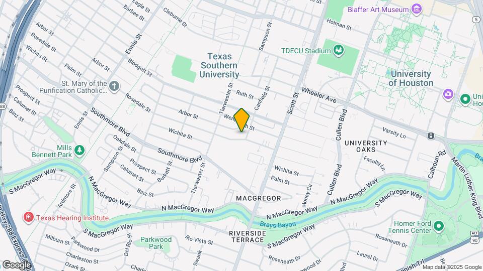 3543 Rosedale St Map and Location Details