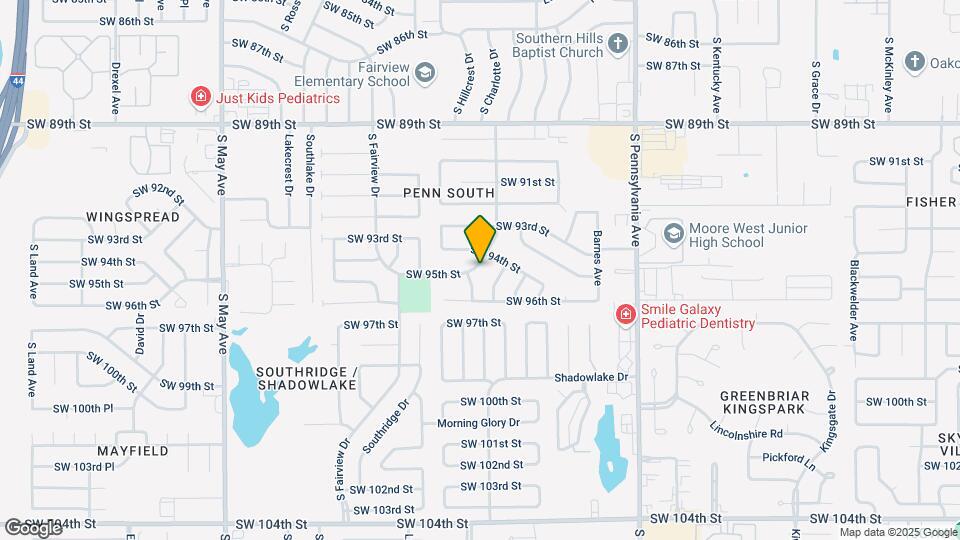 9508 S Country Club Dr Map and Location Details