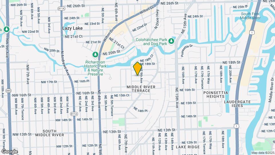 820 NE 17th St Map and Location Details