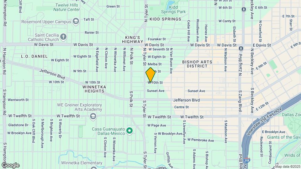 820 W 10th St Map and Location Details