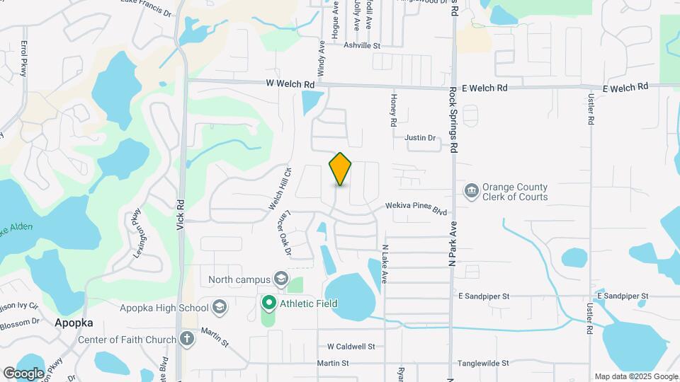 1225 Falconcrest Blvd Map and Location Details