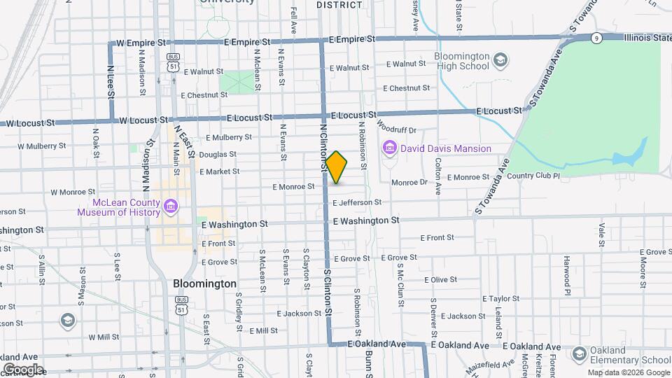805 E Monroe St, Unit Apartment B Map and Location Details