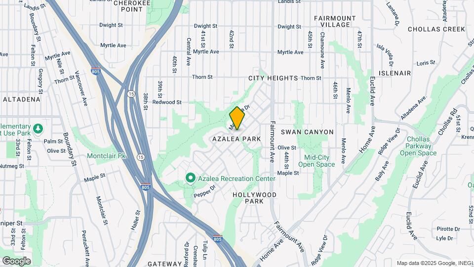 4244 Poplar St Mapa y Detalles de la Ubicación