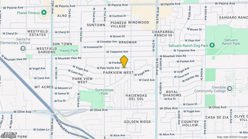 6935 W Palo Verde Ave Map and Location Details