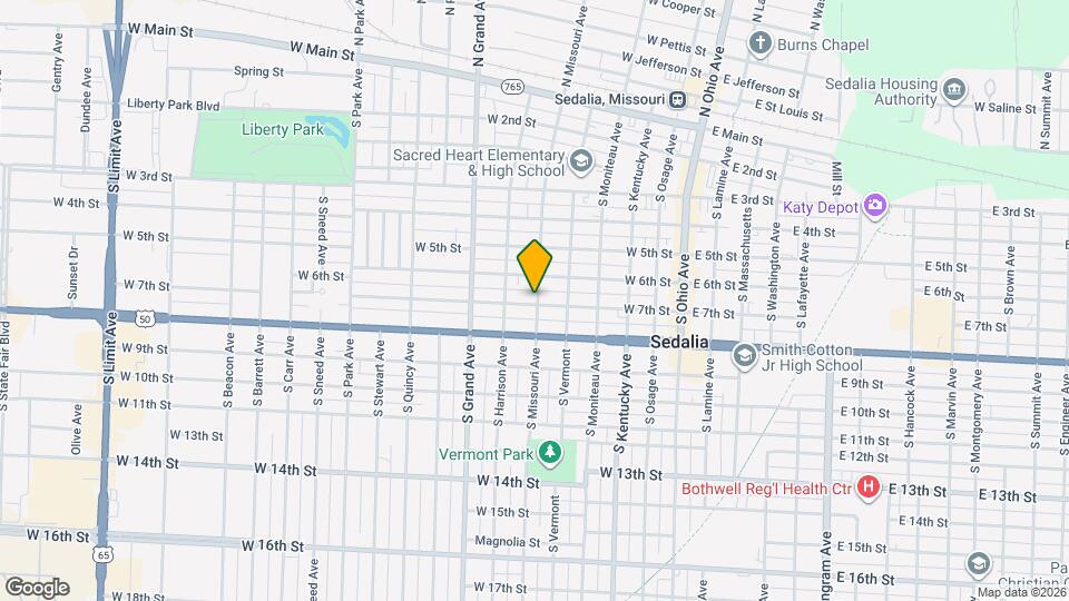 600 S Missouri Ave Map and Location Details