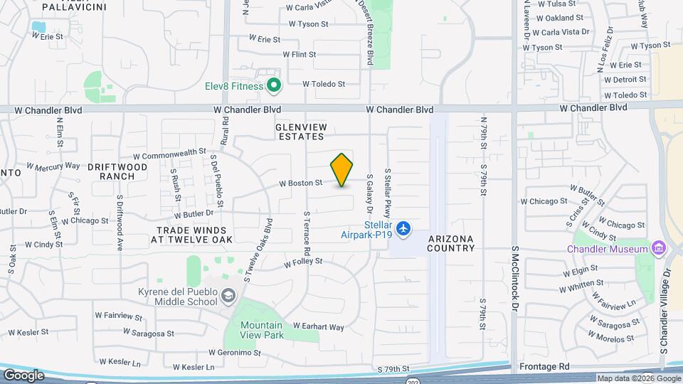 4526 W Jupiter Way Map and Location Details