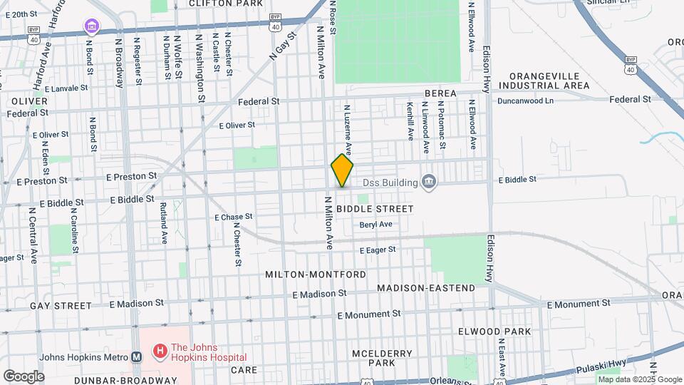 2523 E Biddle St Map and Location Details