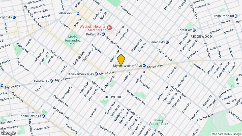 272 Irving Ave Map and Location Details