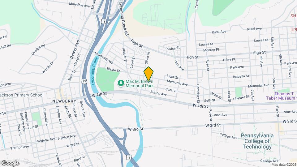 1610 Scott St Map and Location Details