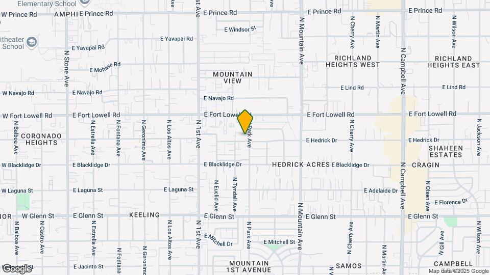 923 E Hedrick Dr Mapa y Detalles de la Ubicación