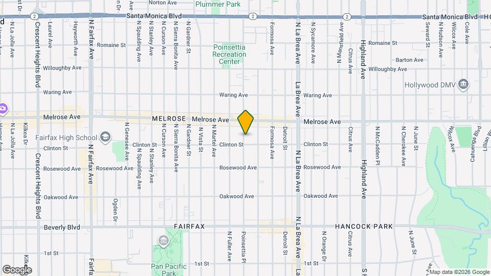 614-614 N Poinsettia Pl Map and Location Details