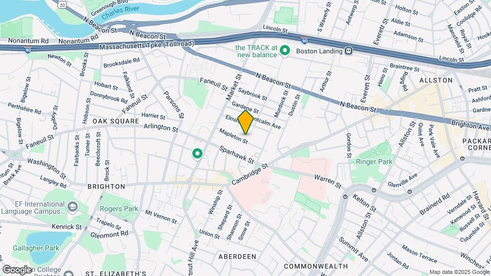 54 Mapleton St, Unit 1 Map and Location Details