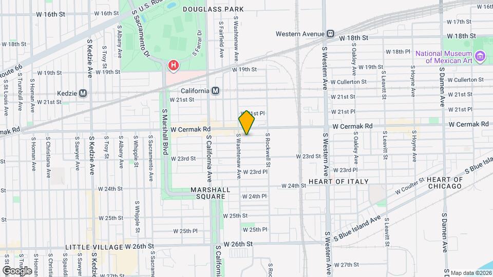 2644 W 22nd Pl, Unit 2 Map and Location Details
