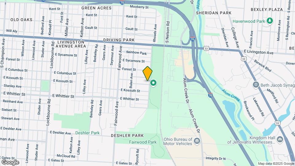 1746 E Columbus St Map and Location Details