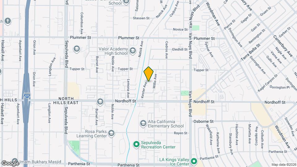 14827 Dearborn St Mapa y Detalles de la Ubicación