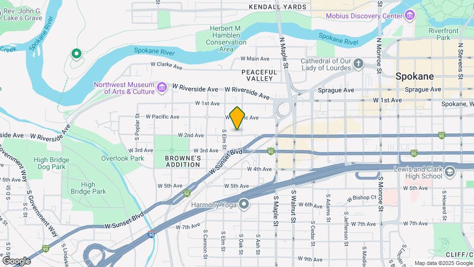 1808 W 2nd Ave Map and Location Details