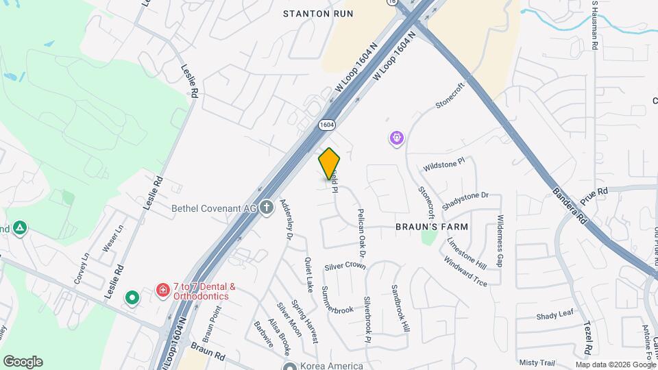 10802 Winter Creek Mapa y Detalles de la Ubicación