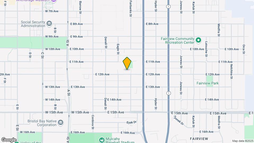 537 E 12th Ave Map and Location Details