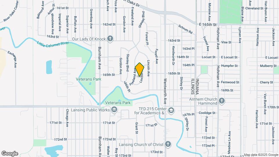 1512 Lincoln Pl Map and Location Details