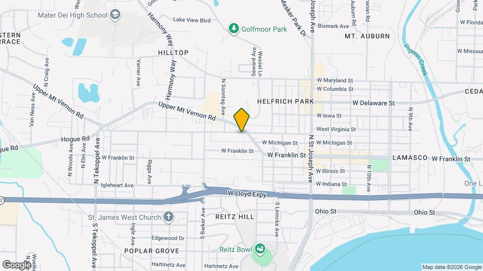 2706 W Virginia St Map and Location Details